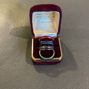 Ladies rings all different colors